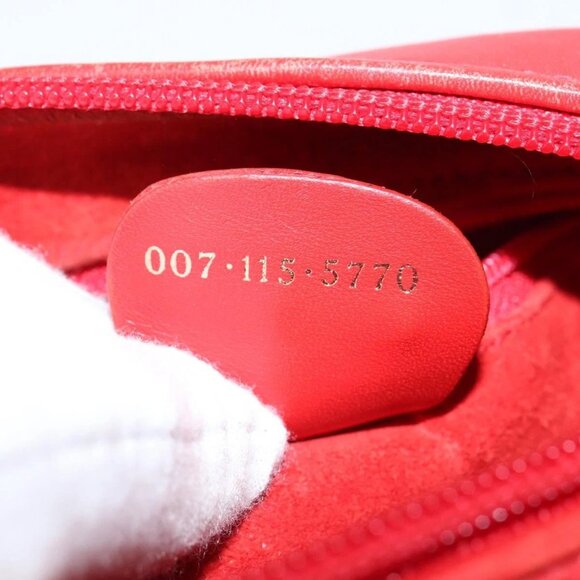 GUCCI Shoulder Bag Leather Red Gold 007 115 5770 Auth BA7131 - Picture 10 of 16